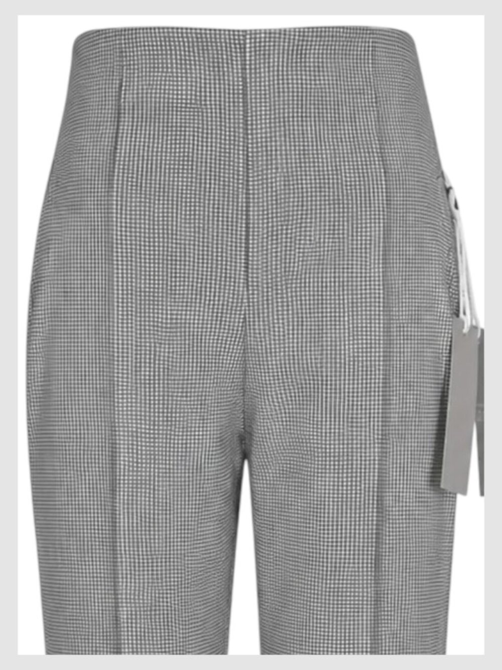 Massimo Fabbro Pull-On Pants Black White Plaid Slim Ankle S 4 - Picture 3 of 12